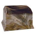 Medm Taylor Urns 650BR Cultured Onyx Cremation Columbia Adult Urn; Brown Agate 650BR